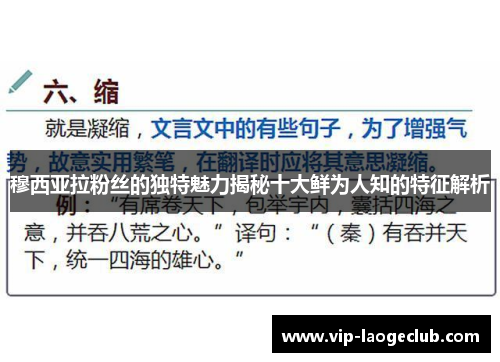 穆西亚拉粉丝的独特魅力揭秘十大鲜为人知的特征解析 穆西亚拉粉丝的独特魅力揭秘十大鲜为人知的特征解析